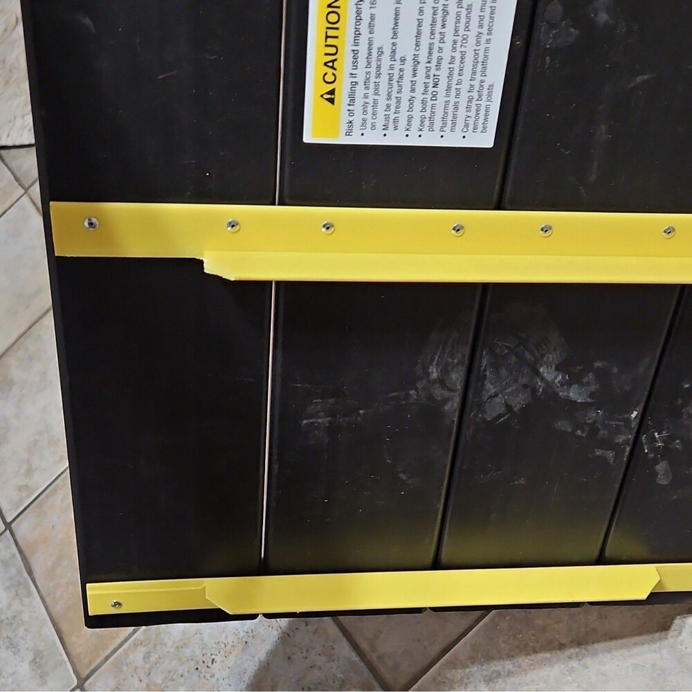 William Frick & Co. Joist Mate Threshold Ramp Anti-Slip Plastic 24x16 Black/Yel… - Picture 8 of 8